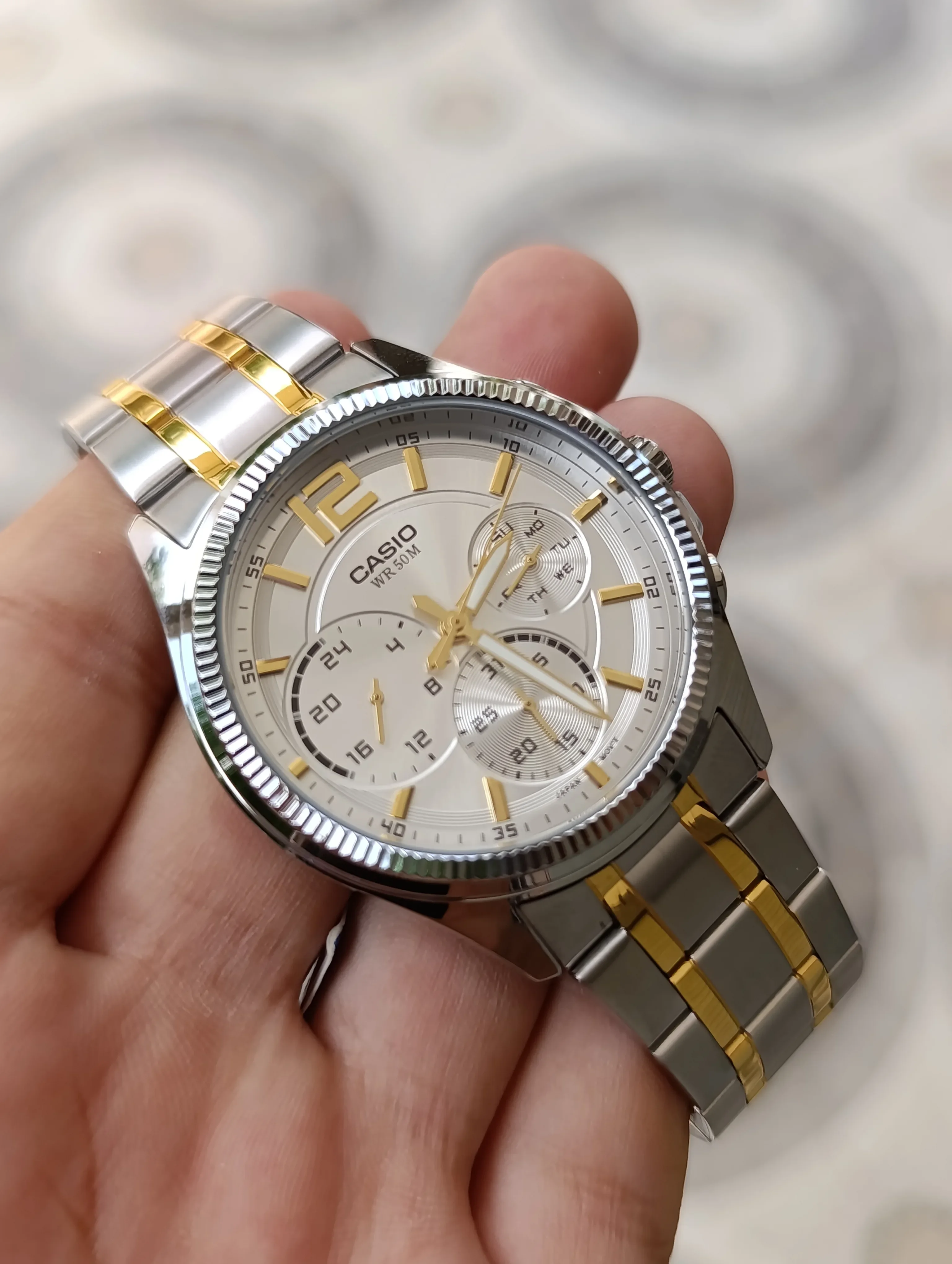 CASIO MTP-E305SG-9AVDF MULTIFONCTION ORIGINAL NEUVE WATER RESISTANT 50M