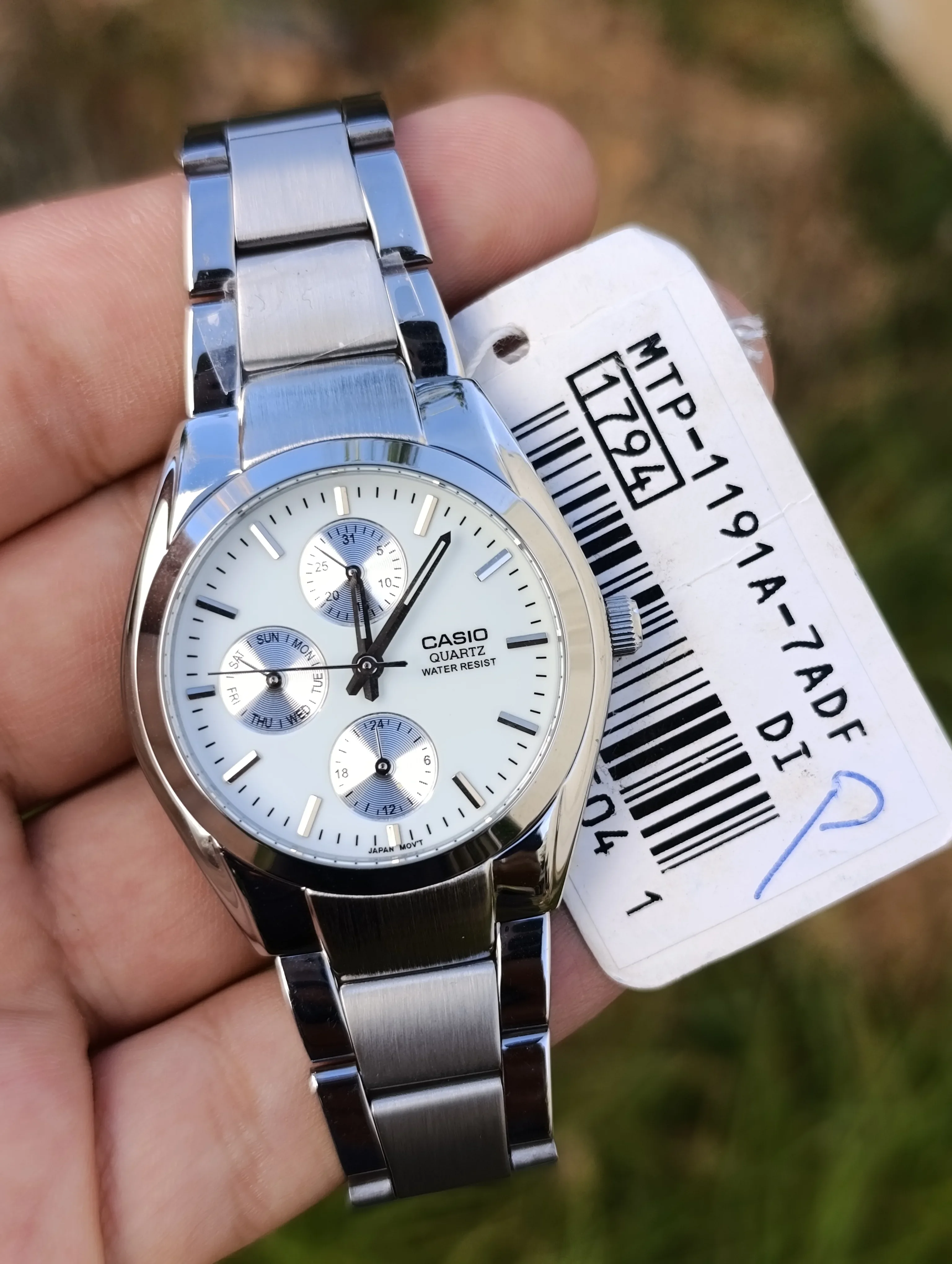 CASIO MTP-1191A-7ADF ORIGINAL HOMME NEUVE  MULTIFONCTION WATER RESISTANE