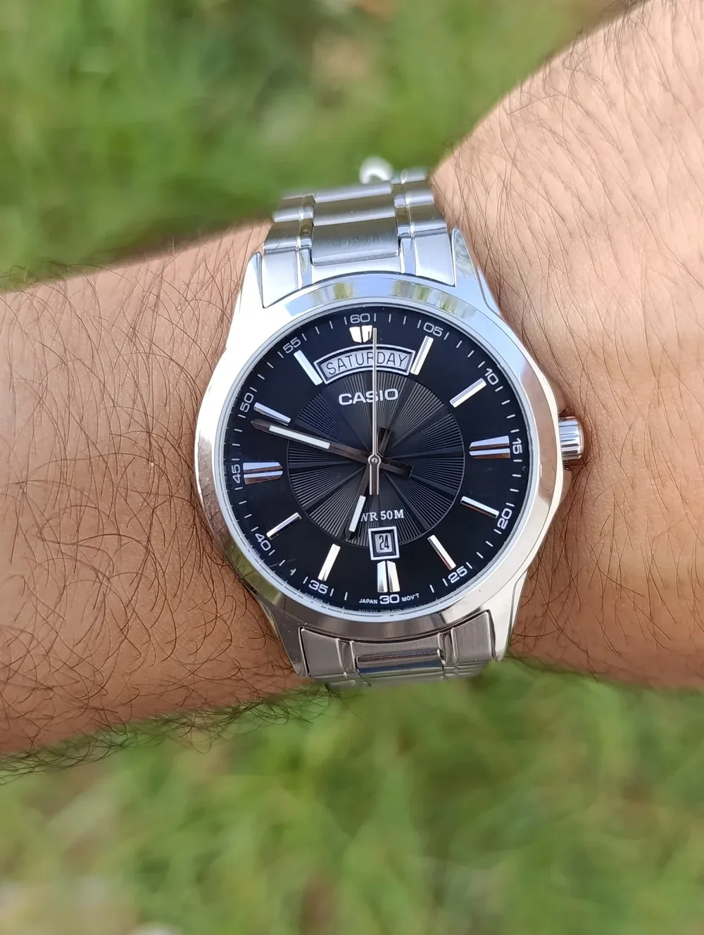 CASIO MTP-1381D-1AVDF ORIGINAL HOMME NEUVE QUARTZ WR 50M STAINLESS STEEL