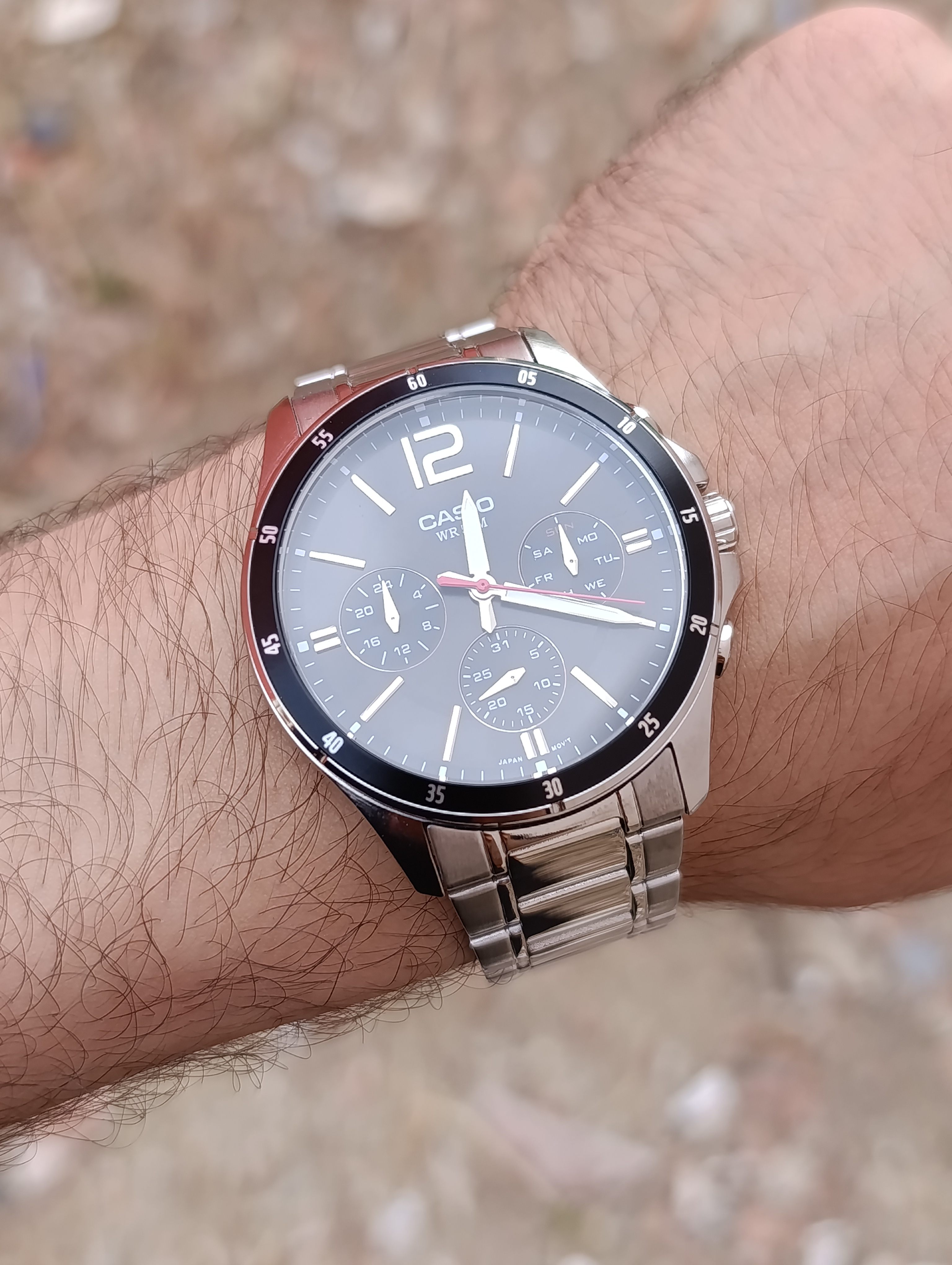 CASIO MTP-1374D-1AVDF  CHRONO ORIGINAL HOMME NEUVE QUARTZ WR 50M