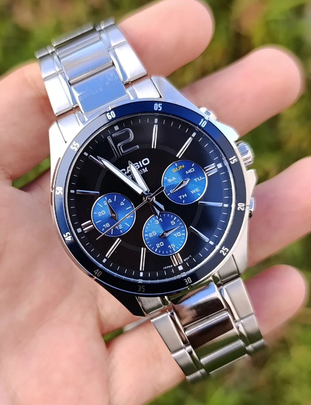 CASIO MTP-1374D-2AVDF  CHRONO ORIGINAL HOMME NEUVE QUARTZ WR 50M