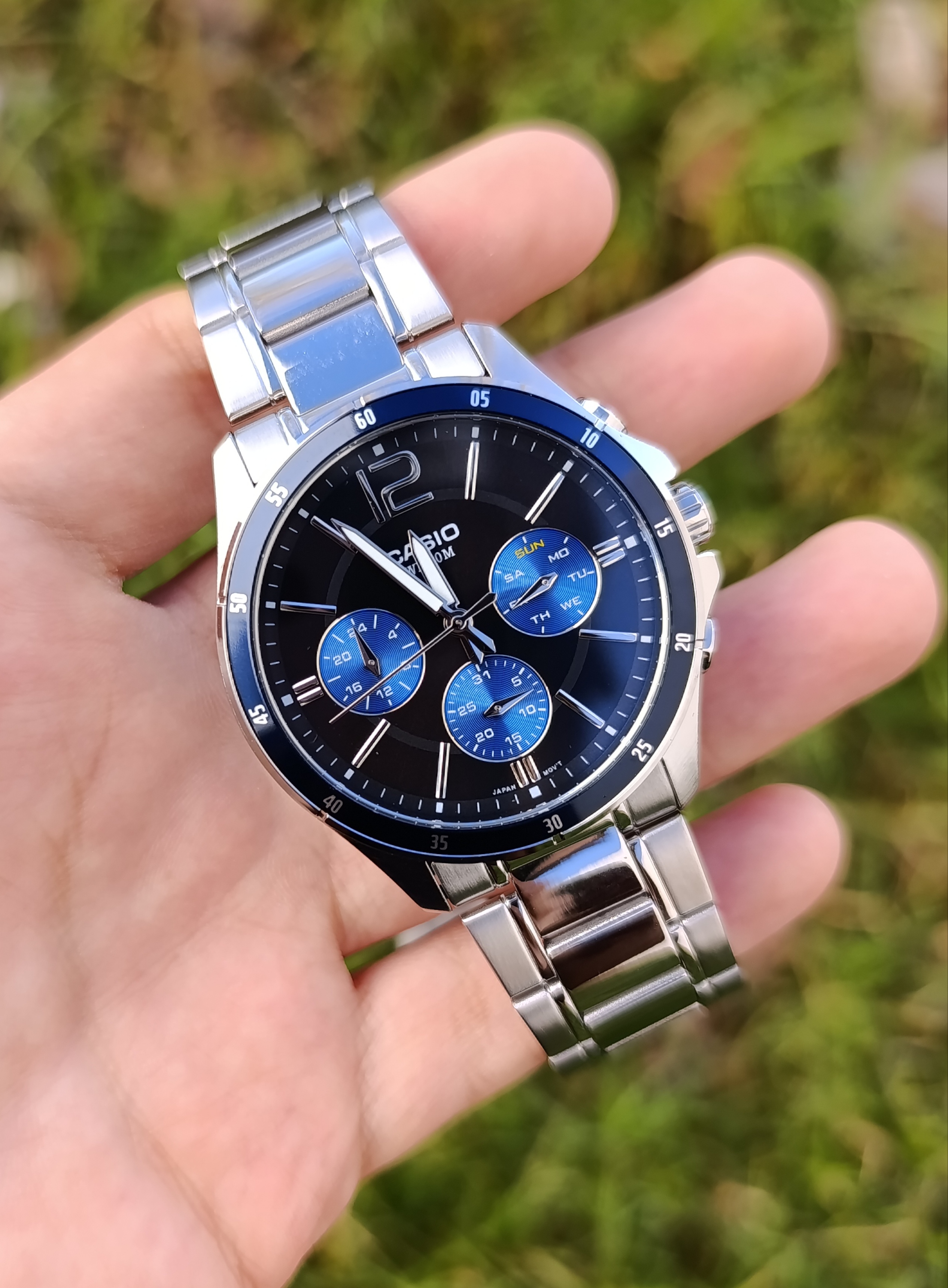 CASIO MTP-1374D-2AVDF  CHRONO ORIGINAL HOMME NEUVE QUARTZ WR 50M