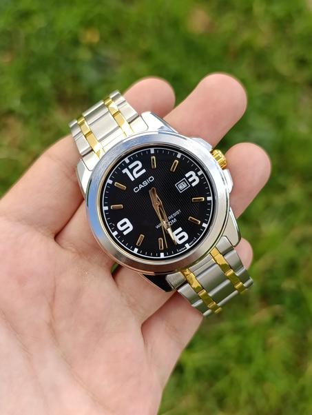 CASIO MTP-1314SG-1AVDF ORIGINAL HOMME NEUVE QUARTZ WR 50M BICOLORE STAINLESS STEEL