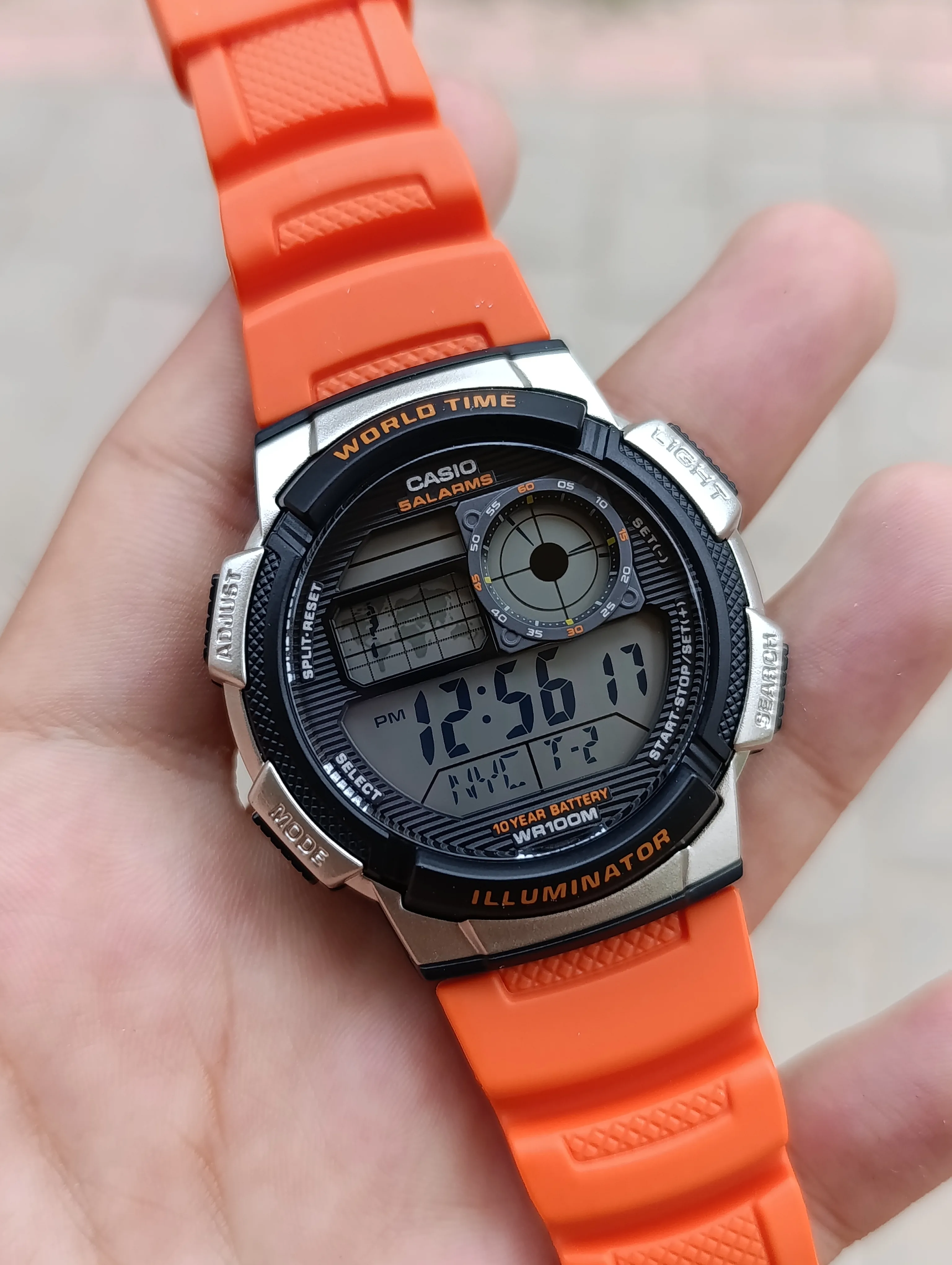 CASIO ILLUMINATOR  AE-1000W-4BVDF ORIGINAL NEUVE HOMME WATER RESISTANT 100M