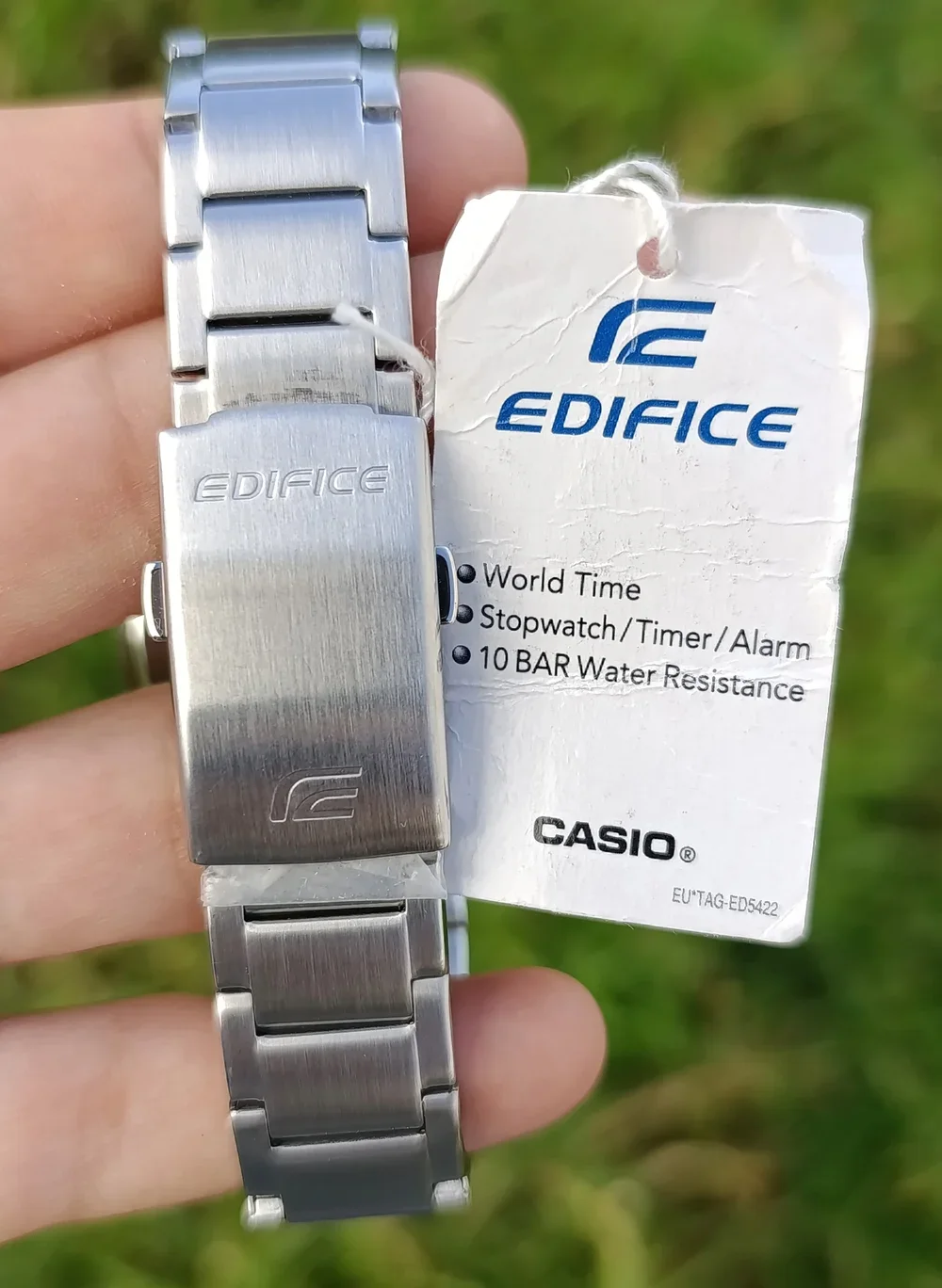 CASIO EDIFICE HOMME EFV-C110D-2AVEF STAINLESS STEEL WR 10BAR CHRONOMETER