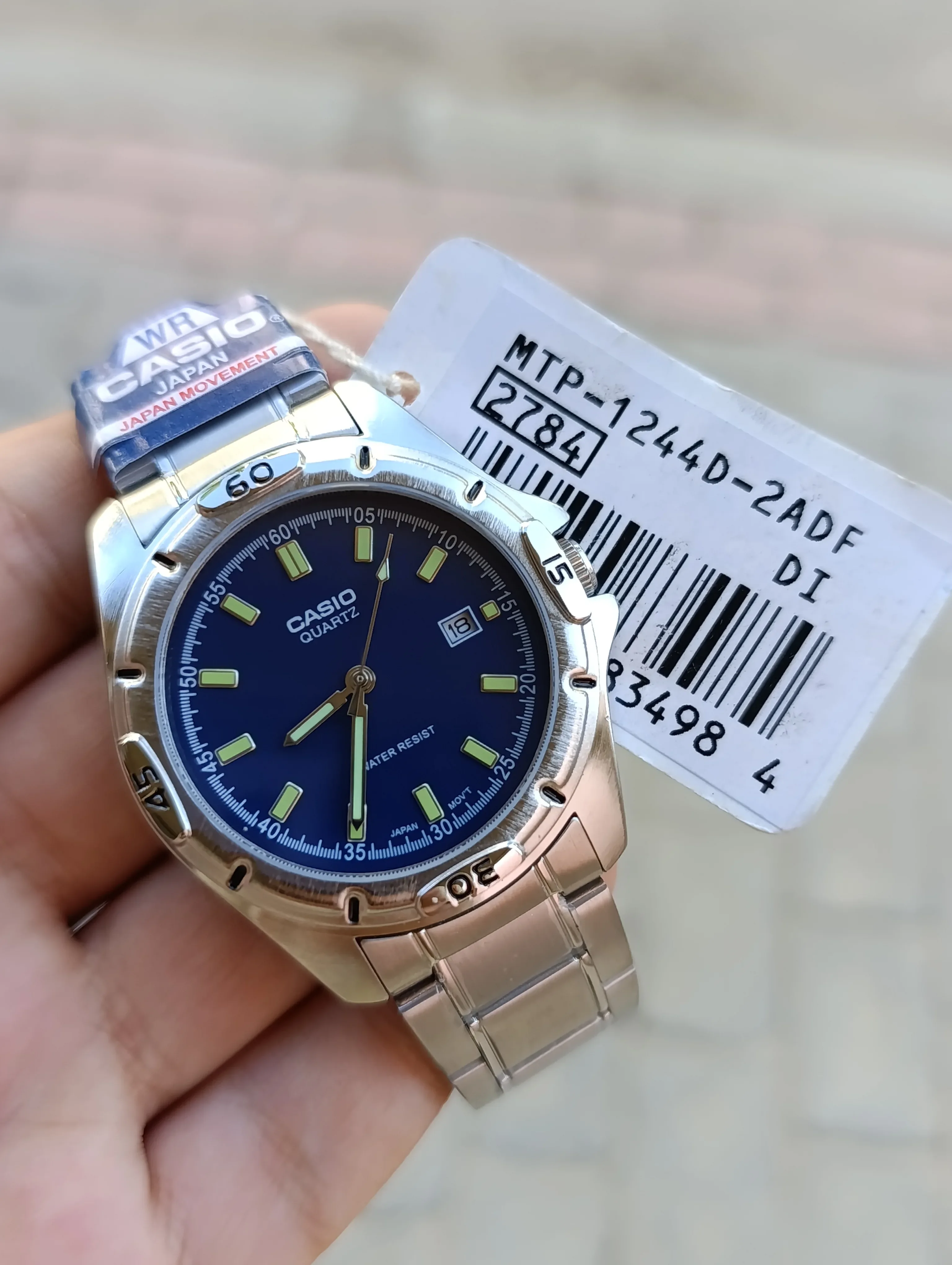 CASIO MTP-1244D-2ADF ORIGINAL HOMME NEUVE QUARTZ WATER RESISTANT 50M