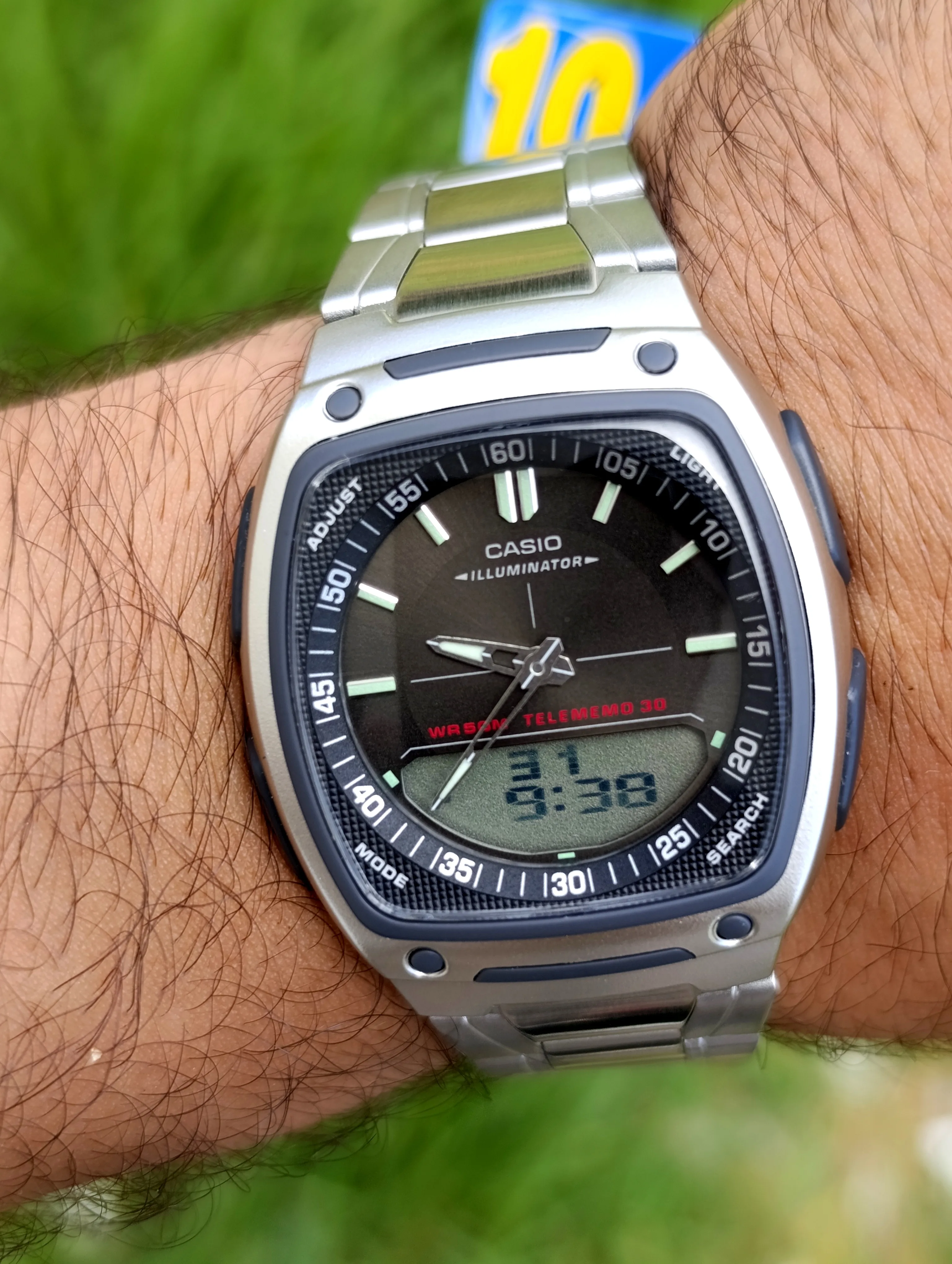 CASIO ILLUMINATOR AW-80D-1AVDF TELEDMEMO 30 ORIGINAL WATER RESSITANT 50M
