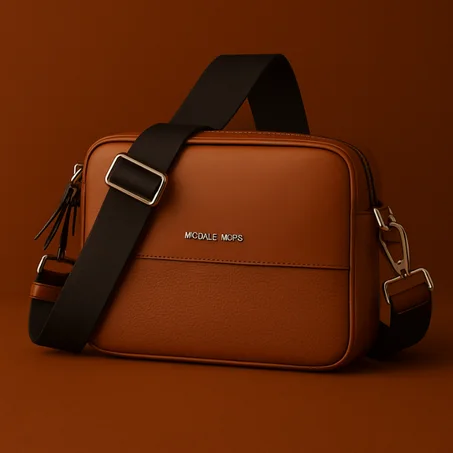 Sac bandoulière en cuir grainé Hudson