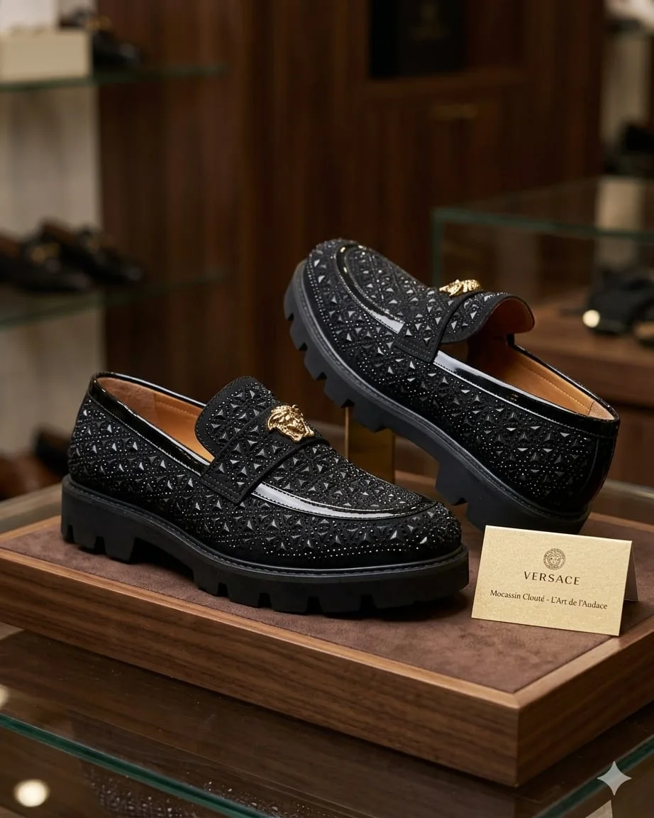 Mocassin Clouté Médusa