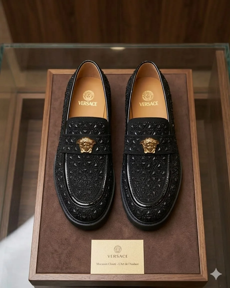 Mocassin Clouté Médusa