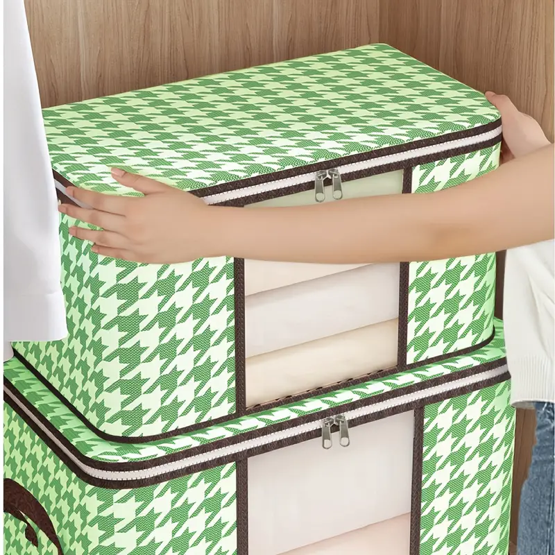 Sac De Rangement De Couette De Grande Capacité, Cube D'emballage De Vêtements Portable, Organisateur De Couverture De Placard De Garde-robe Pliable
