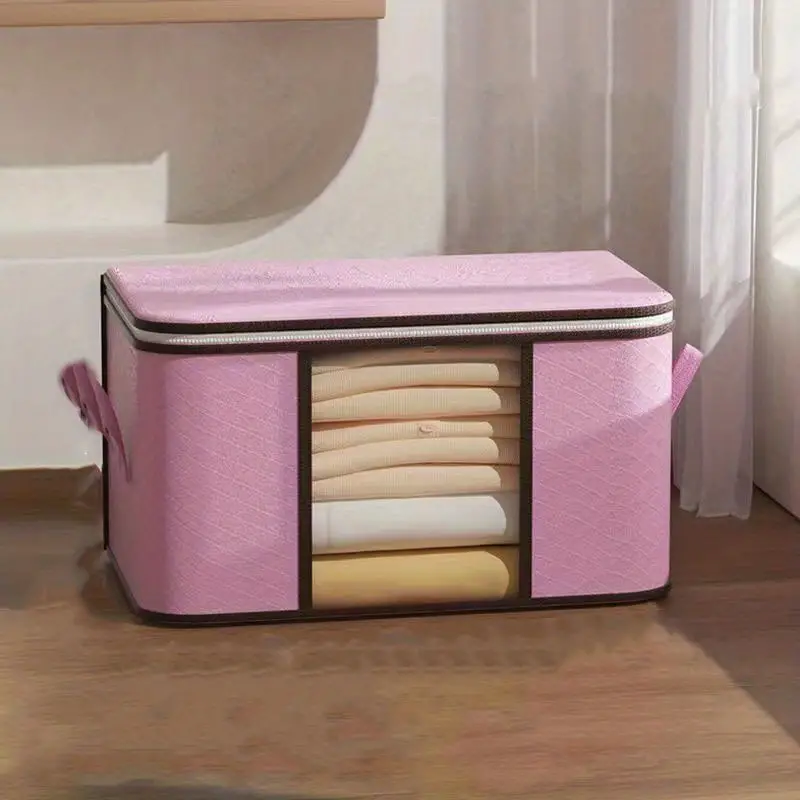 Sac De Rangement Simple De Grande Capacité, Organiseur Anti-poussière À Fermeture Éclair, Conteneur De Vêtements Pour Garde-robe