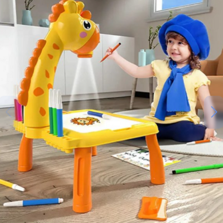 طاولة رسم فنية بجهاز عرض ضوئي للاطفال / Kids Projector Painting Desk