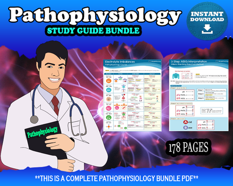 Pathophysiology Study Guide Bundle | 187 pages | Digital Download