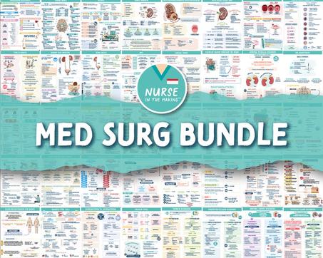 Med Surg Bundle | 80+ Pages | Nursing Notes | Digital Download