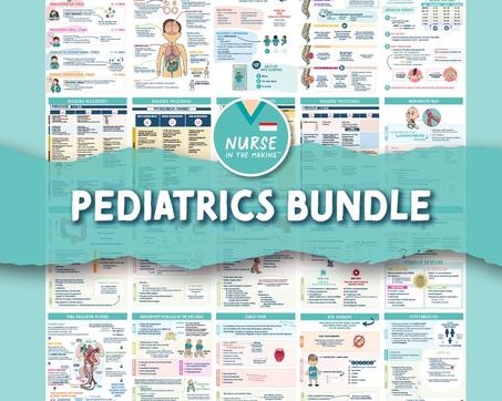 Pediatric Bundle | 21 Pages | PEDS Nursing School | Digital Download