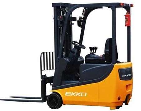 EKKO EK15A 3 Wheel Electric Forklift, 3300 lb Cap., 177″ Lift Ht., Side Shift
