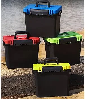 Boîte de pêche multifonction avec siège intégré