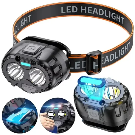 Lampe Frontale LED Rechargeable L10 – Capteur de Mouvement