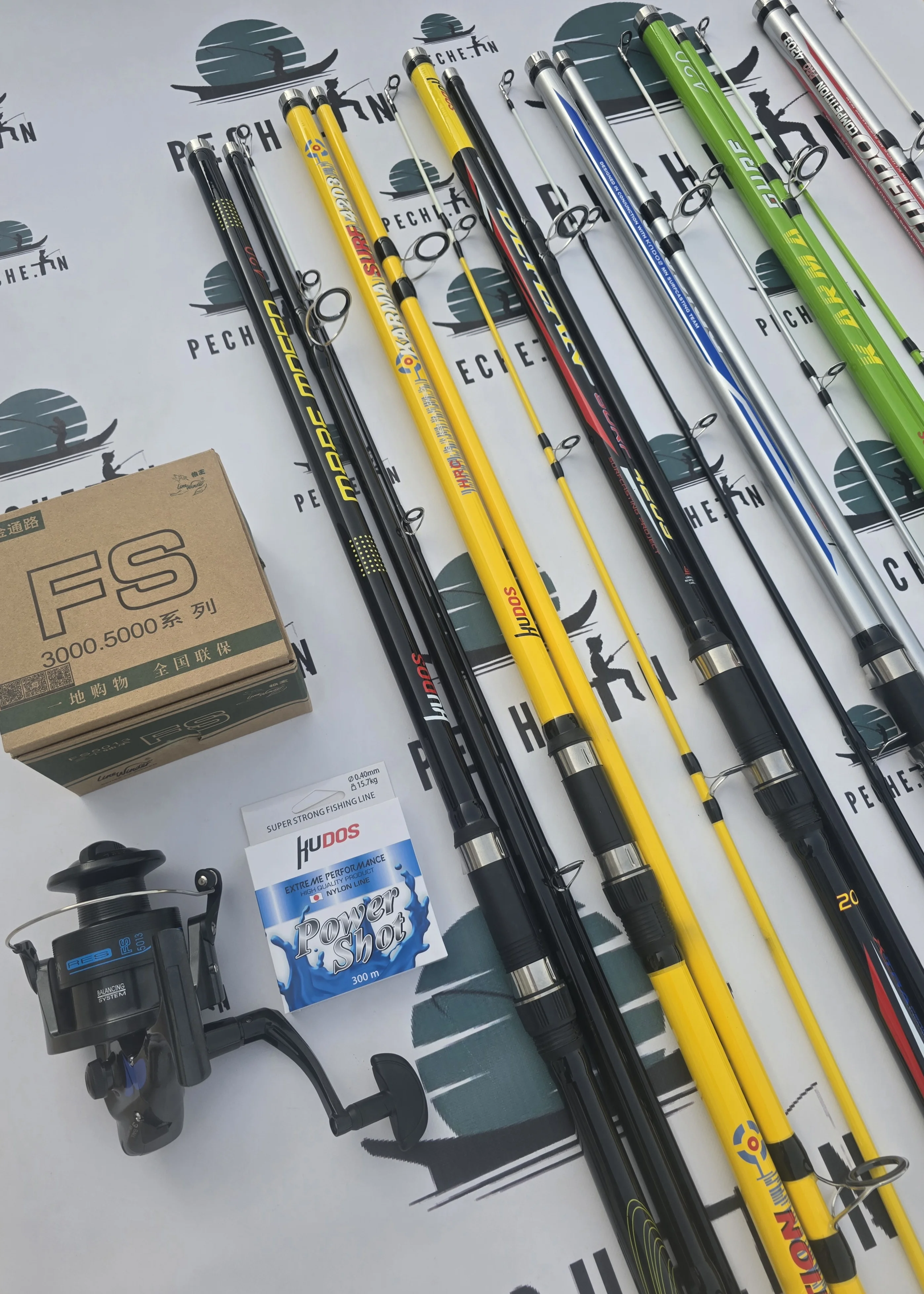 Canne Kudos 4,2M +MOULINET FS5013 +FIL 300M