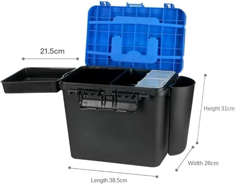 Boîte de pêche multifonction avec siège intégré BOX
