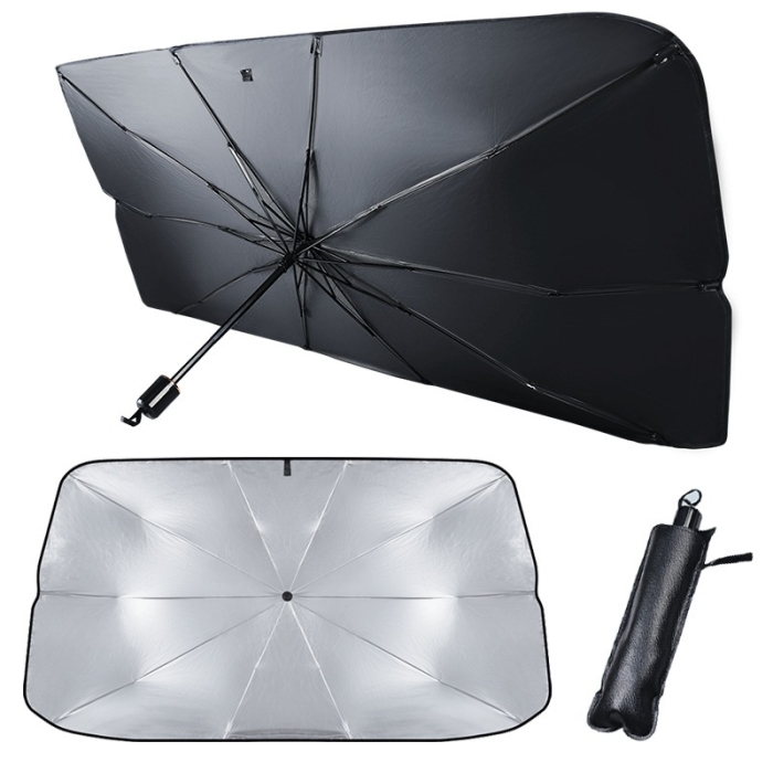 Pare-Soleil Forme Parapluie Pliable Pour Pare-Brise De Voiture