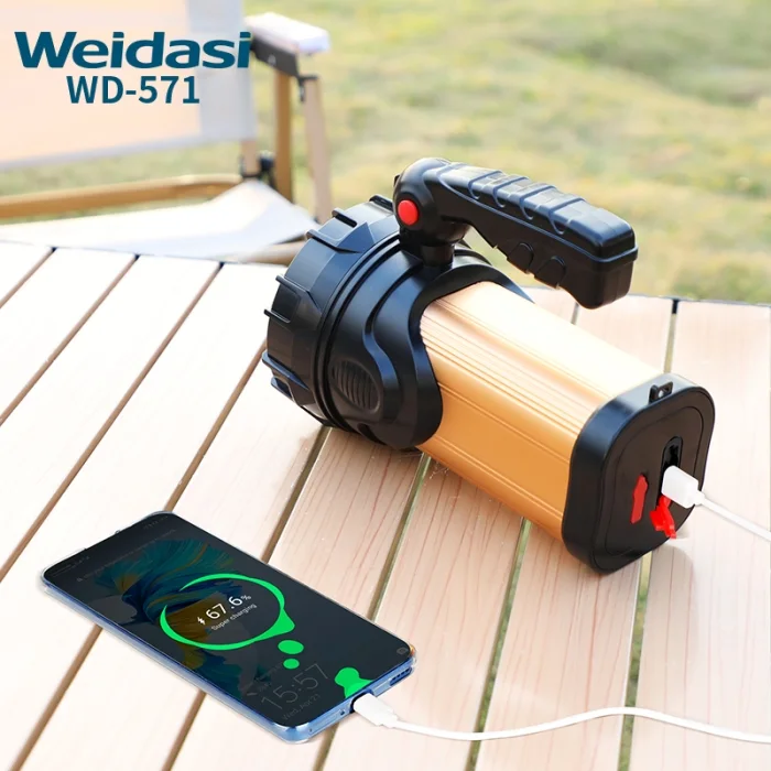 Lampe Torche LED Rechargeable WEIDASI WD-576 Étanche 20W
