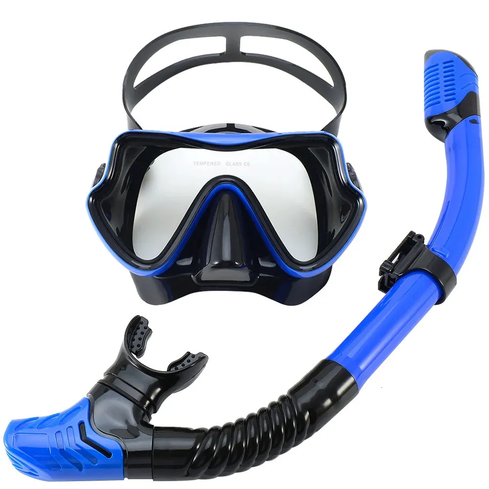 Kit Masque & Tuba de Plongée Bleu