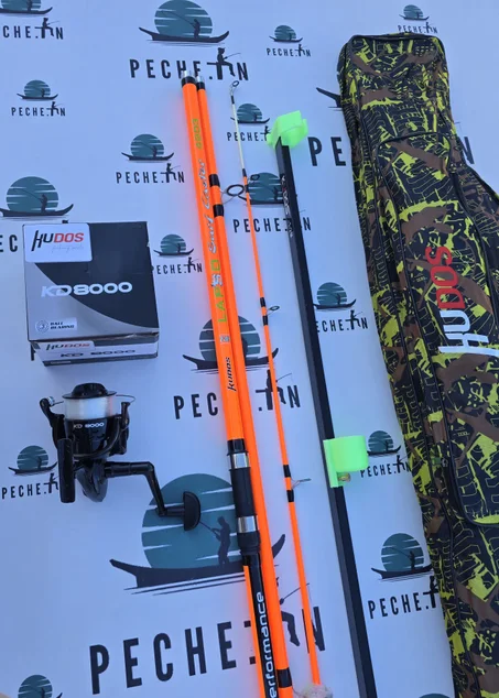 Pack Surfcasting KUDOS 4.20m + Moulinet KD8000 + Fourreau + Support