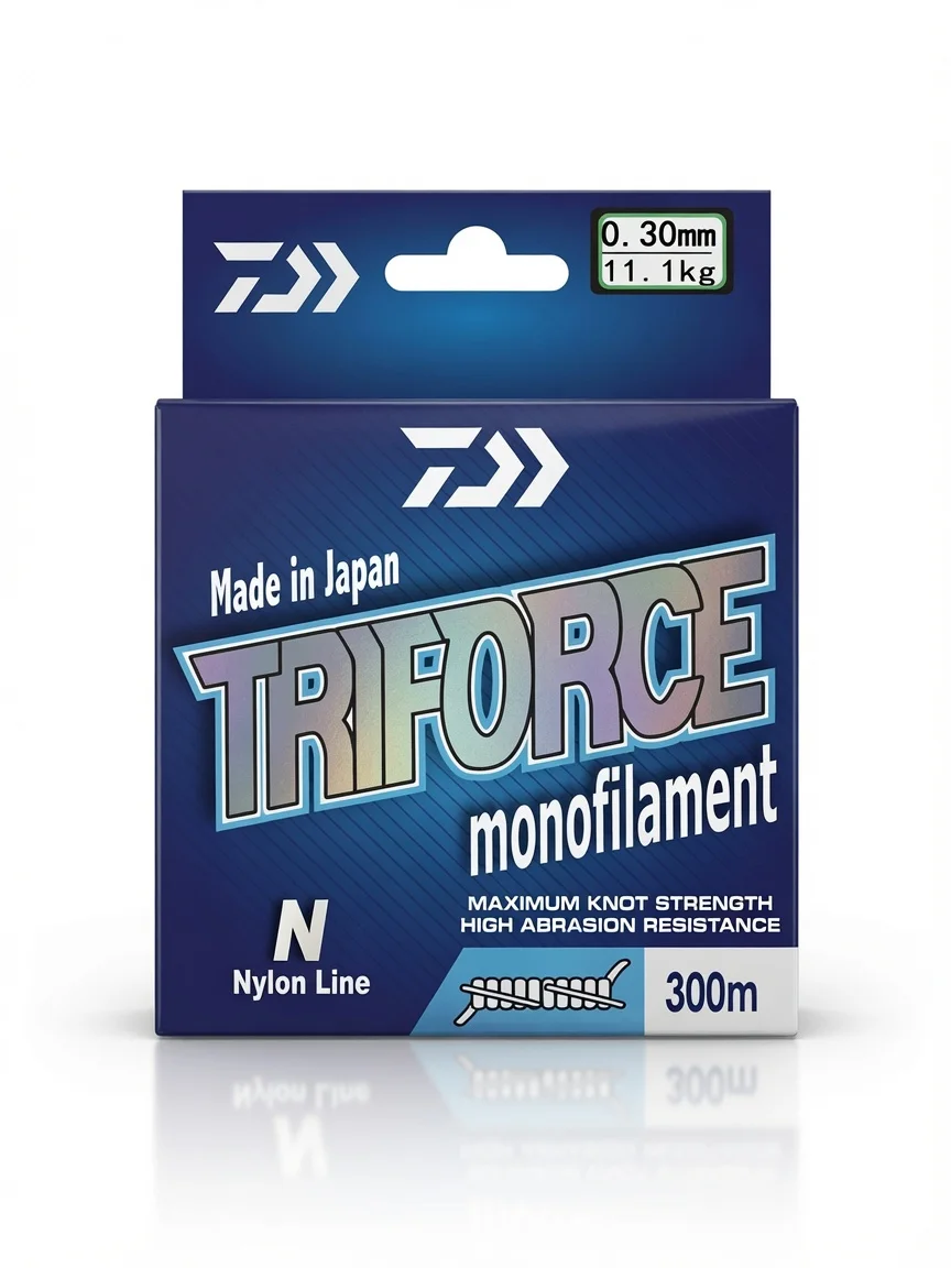Fil nylon 300m blanc
