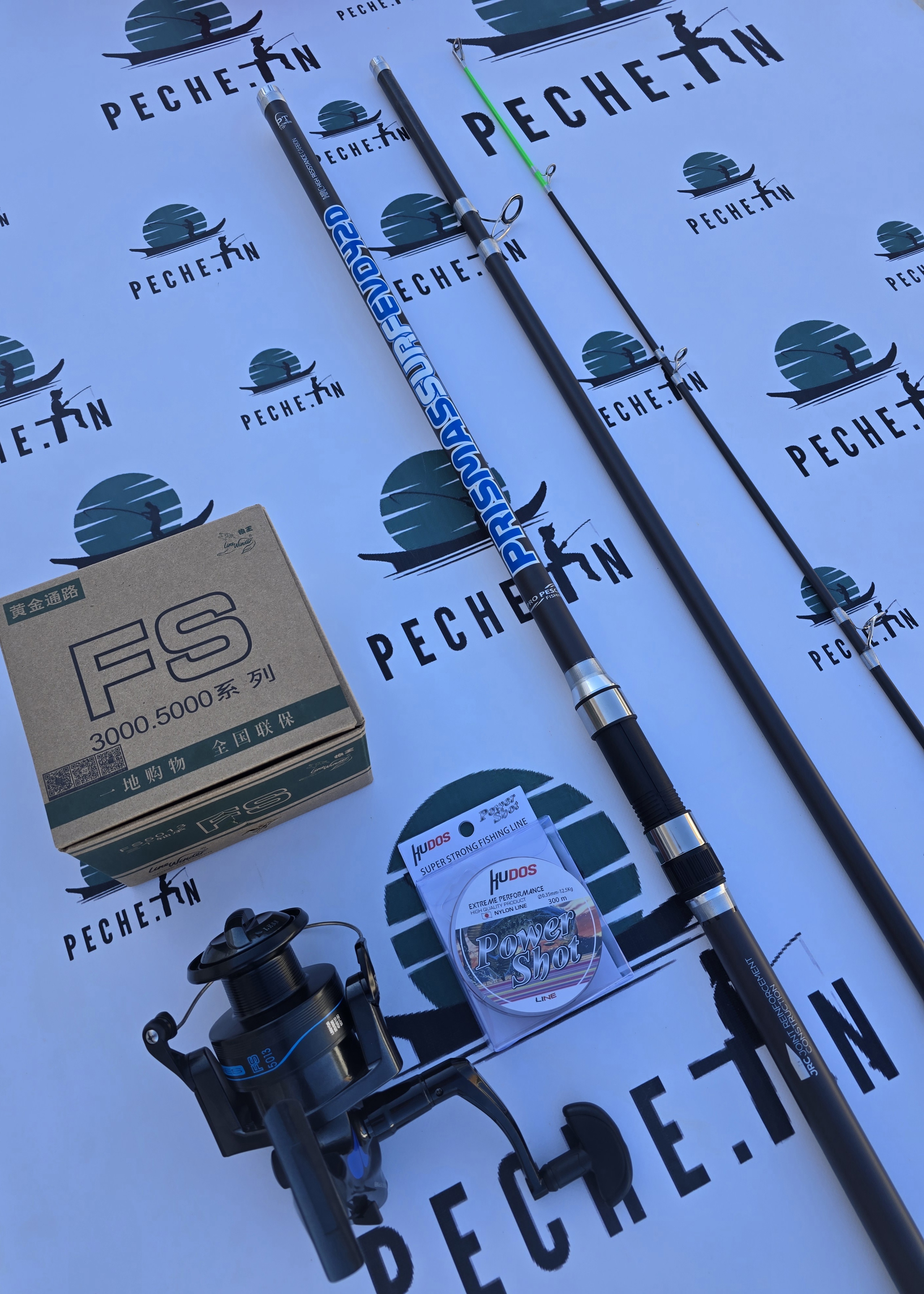 Canne PRO PESCA 4.5m  +LINEWINDER FS5013+Fil 300M