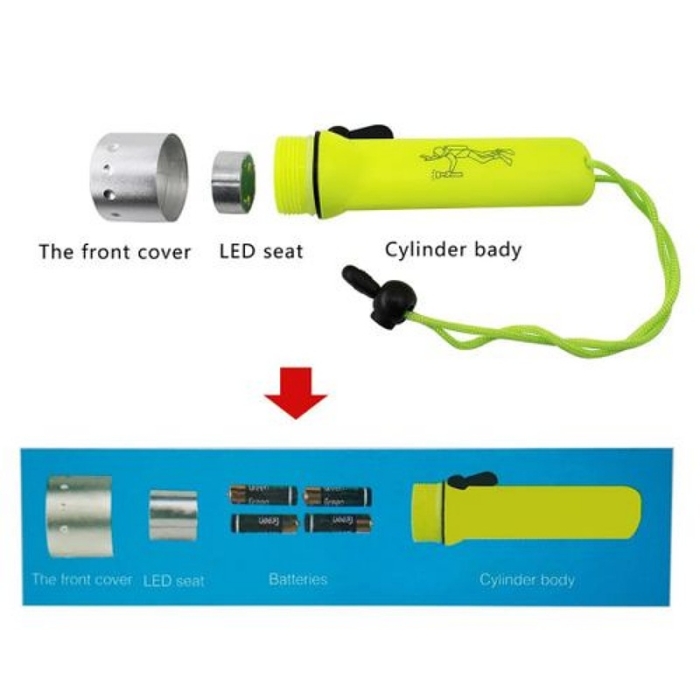 Torche Sous Marine Flashlight - Jaune