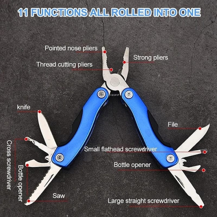 Pince Multifonction 11 En 1 en Acier Inoxydable