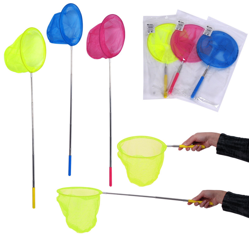 Epuisette colorée télescopique