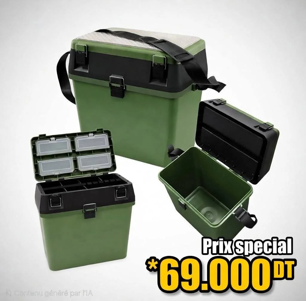 Seat Box – Boîte de rangement de pêche avec siège