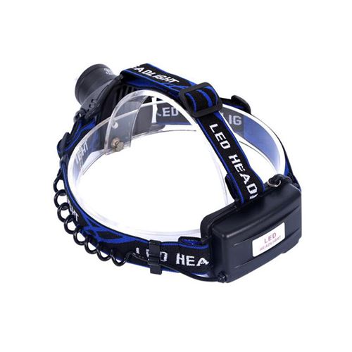 Lampe Frontale LED Rechargeable avec Zoom Télescopique V9