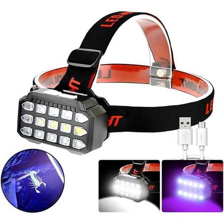 Lampe Frontale Rechargeable UV