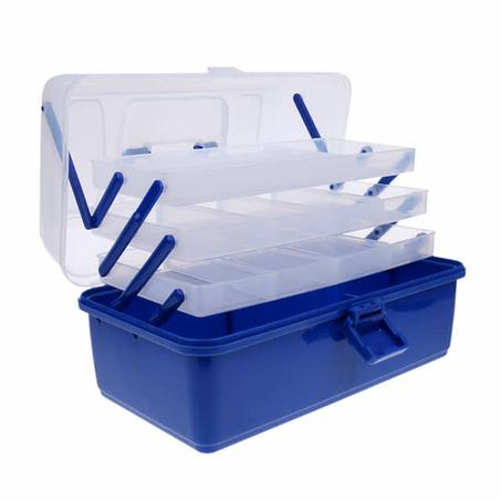 Boîte de rangement à 3 plateaux