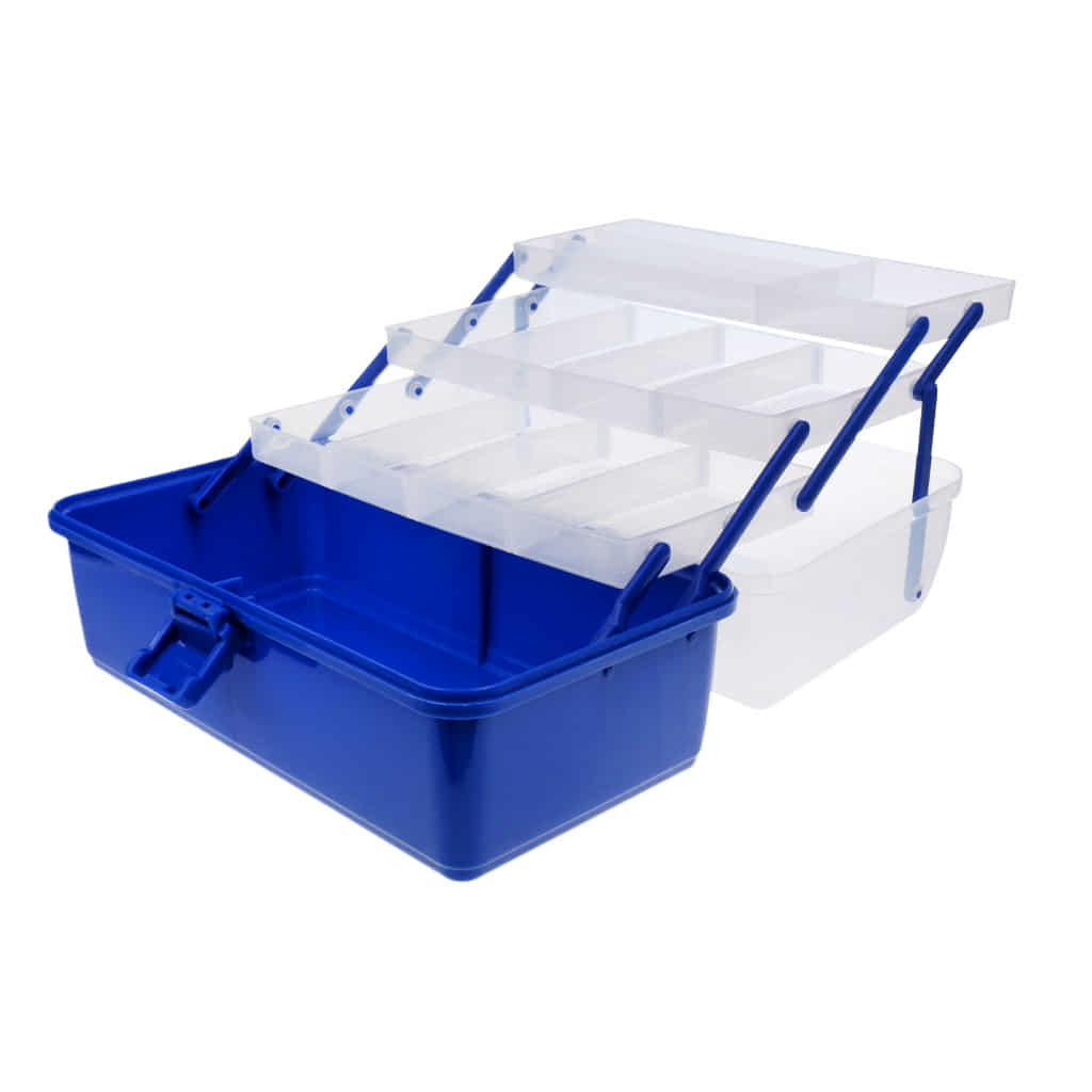 Boîte de rangement à 3 plateaux