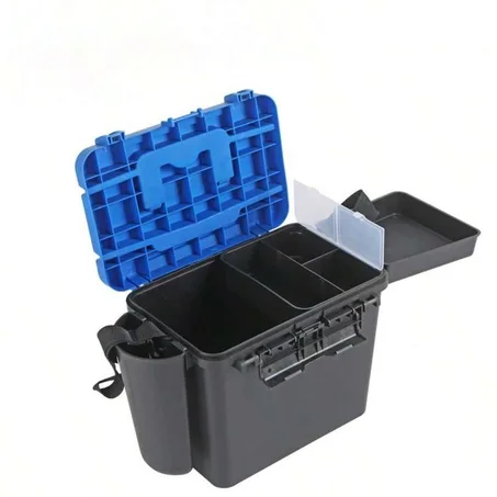 Boîte de pêche multifonction avec siège intégré BOX