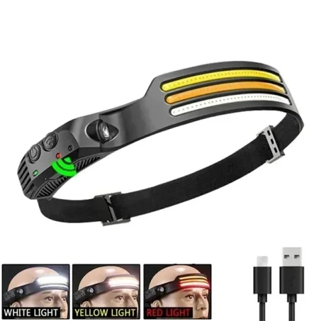 Lampe Frontale LED – Capteur de Mouvement-Rechargeable w689-3