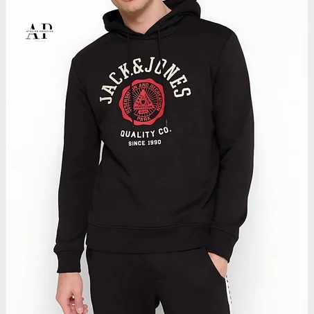 Sweat à capuche - noir - JACK & JONES