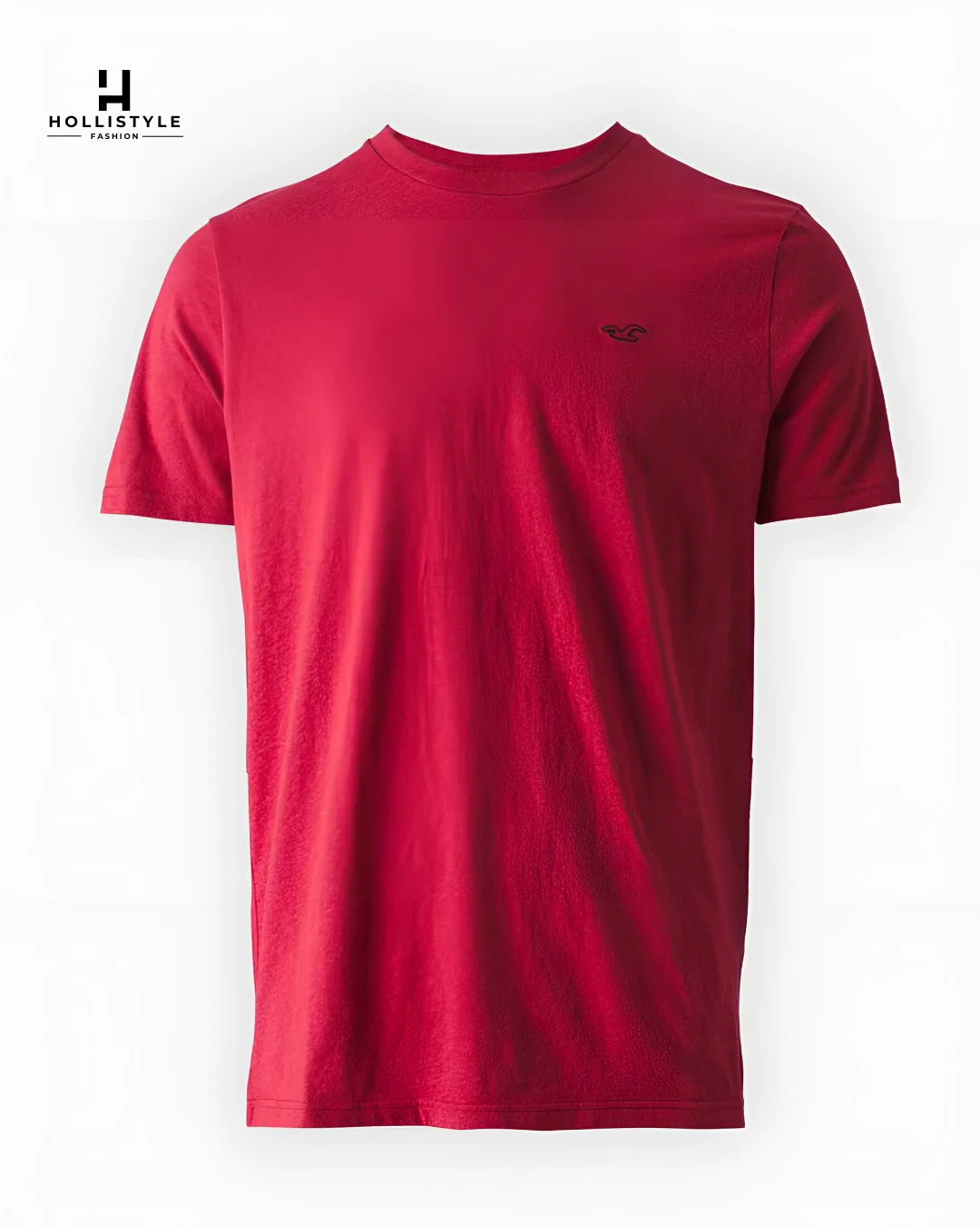 T-shirt rouge casual Hollister