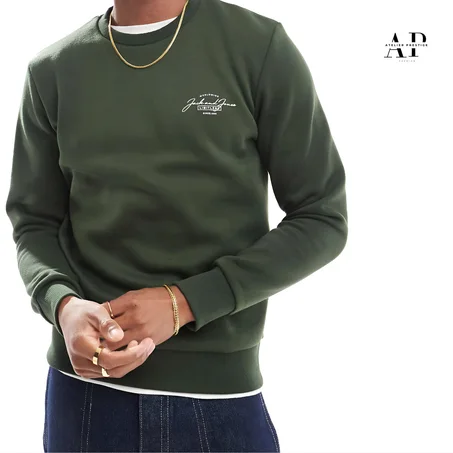 Sweat ras de cou - Kaki - JACK & JONES