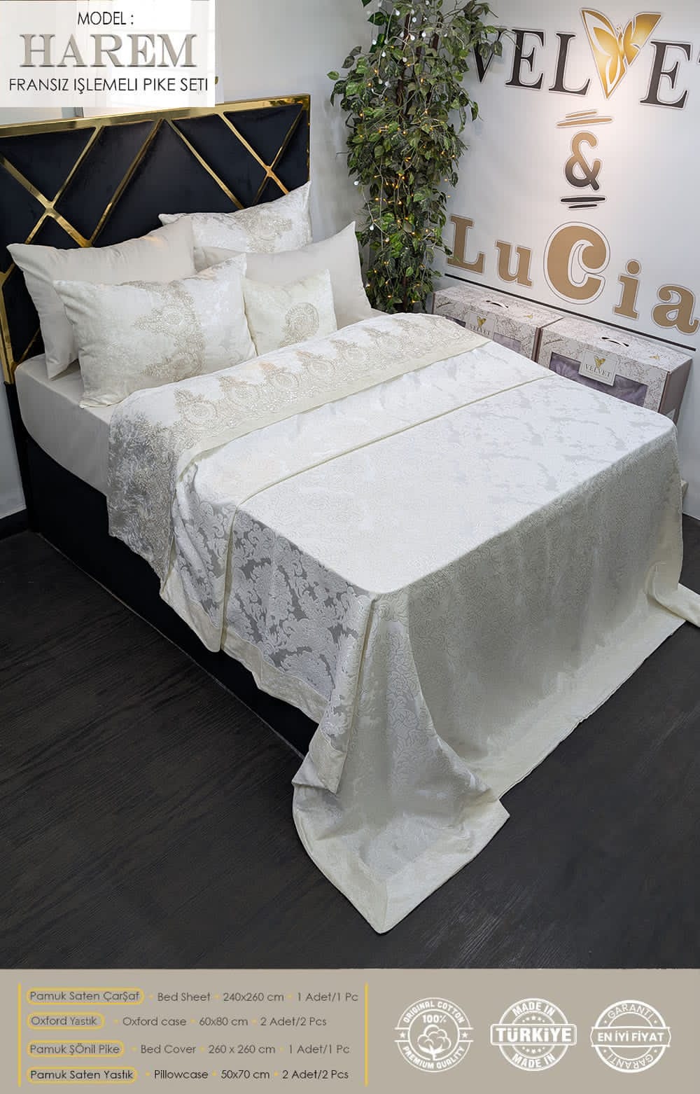 Couvrelit de LUXE 6PCS