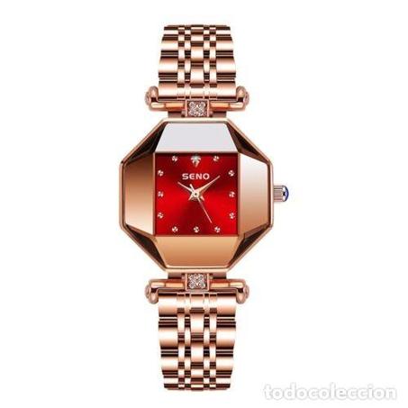 ساعة الكوارتز الحمراء الفاخرة