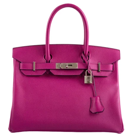pink Birkin 30 Rose Pourpre Epsom With Palladium Hardware - 2018, C - LuxurBags