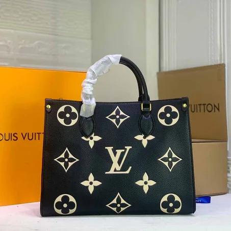 LV Monogram Empreinte Onthego MM - Leather Women's Handbag - LuxurBags