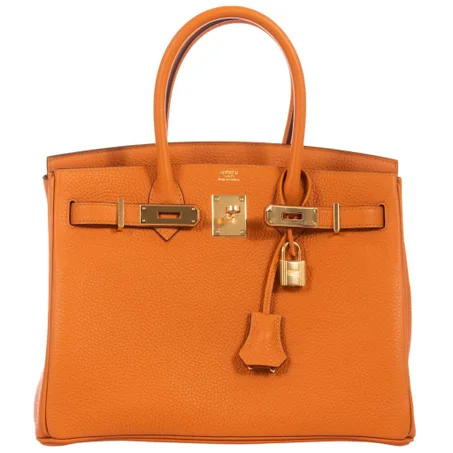 ORANGE Birkin 30 Abricot (Apricot) Togo Gold Hardware - LuxurBags