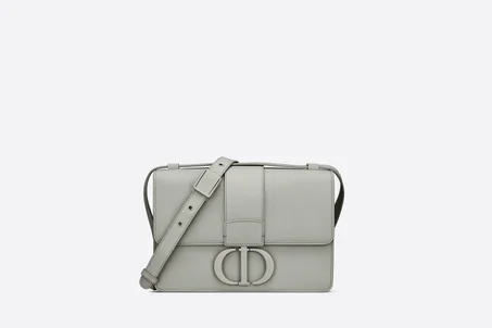Gray Ultramatte Grained Calfskin 30 Montaigne Bag - Women's Leather Bag - LuxurBags